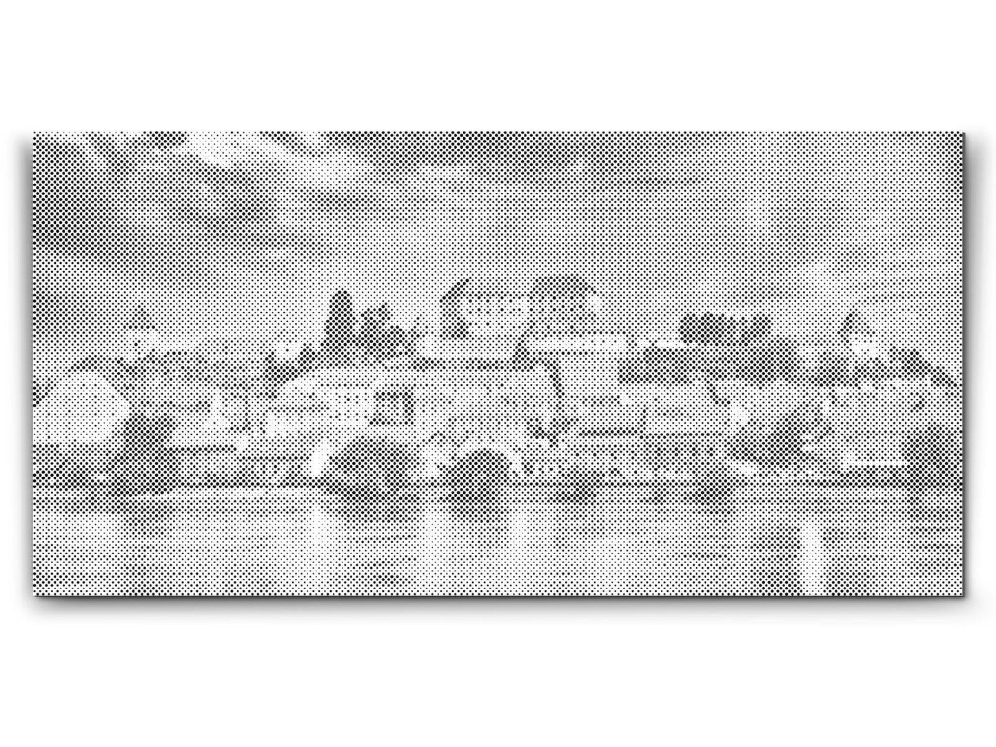 Mal-med-prikker -  Udsigt over byen Ptuj - Slovenien