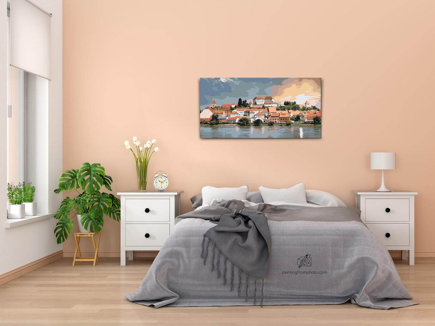 Paint by Numbers - Udsigt over byen Ptuj - Slovenien