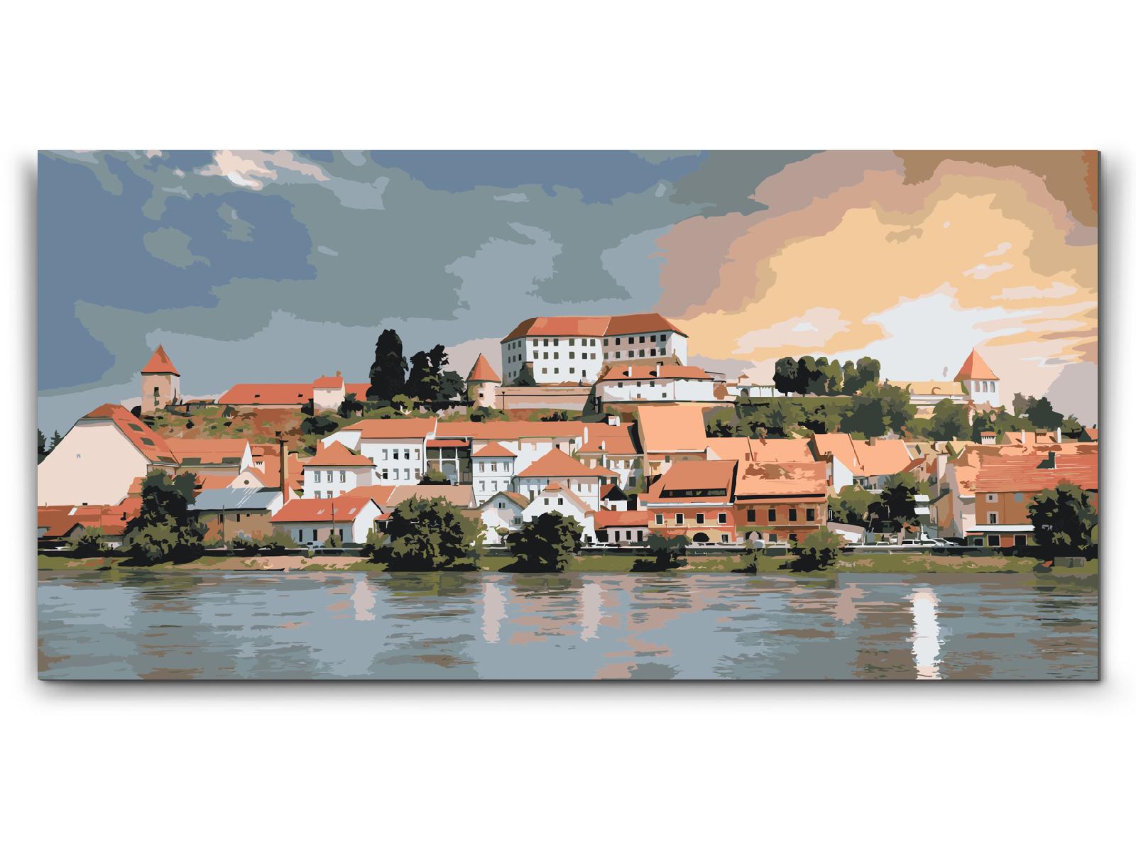 Paint by Numbers - Udsigt over byen Ptuj - Slovenien