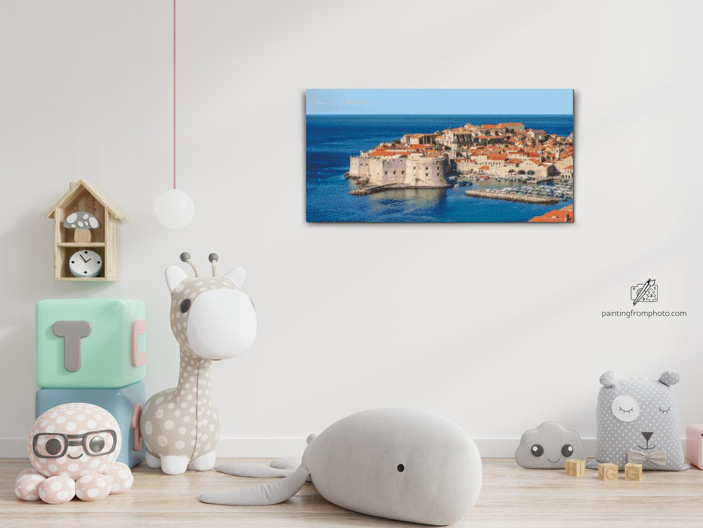 Diamond Painting - Udsigt over Dubrovnik - Kroatien