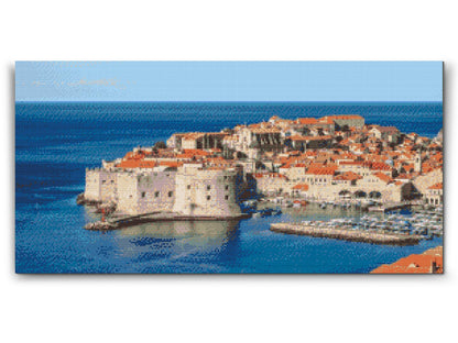 Diamond Painting - Udsigt over Dubrovnik - Kroatien