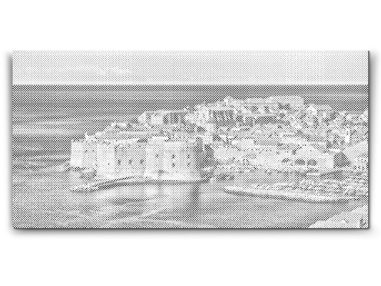 Mal-med-prikker -  Udsigt over Dubrovnik - Kroatien