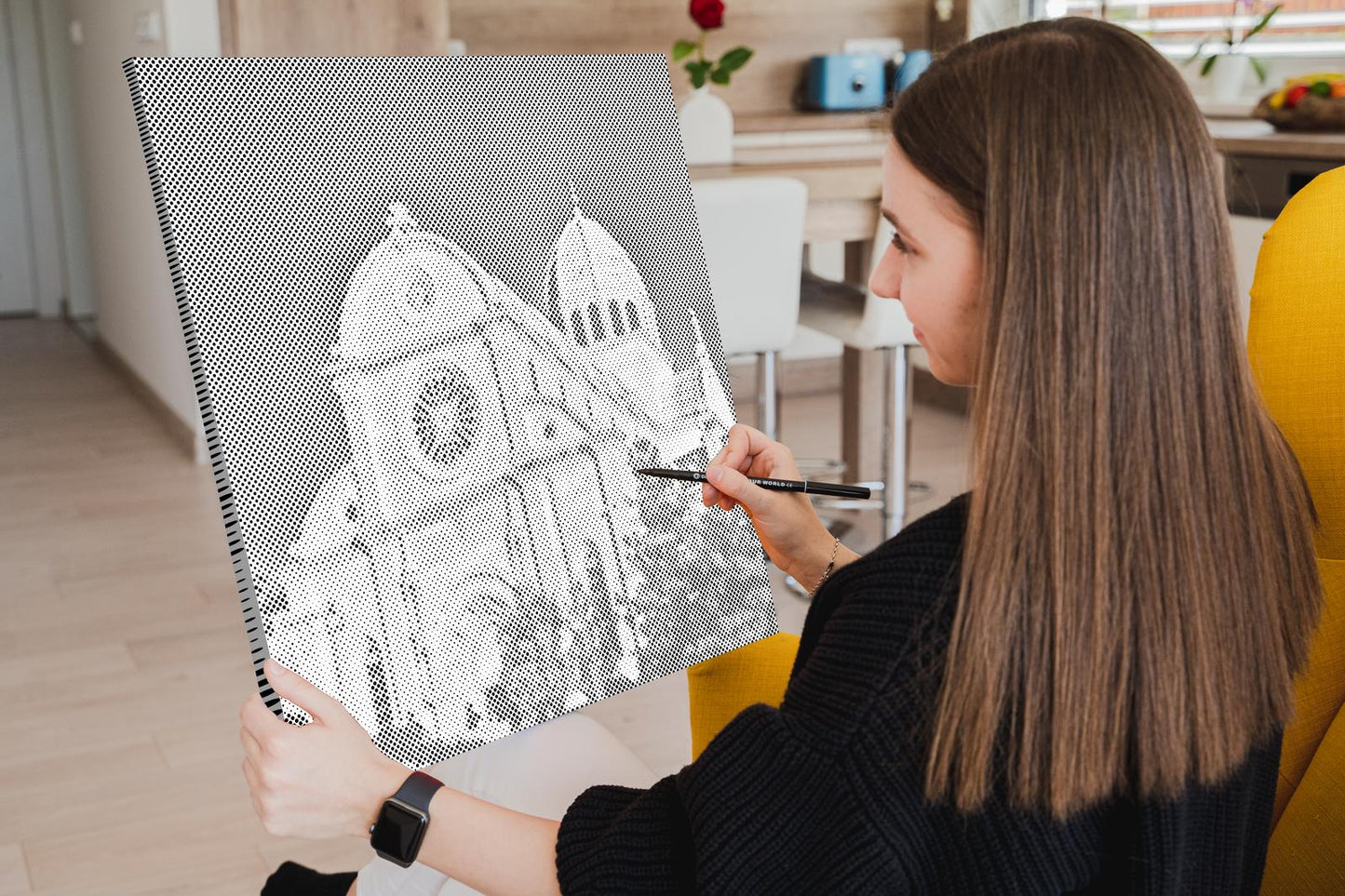 Mal-med-prikker -  Sankt Jakobs Katedral, Šibenik - Kroatien