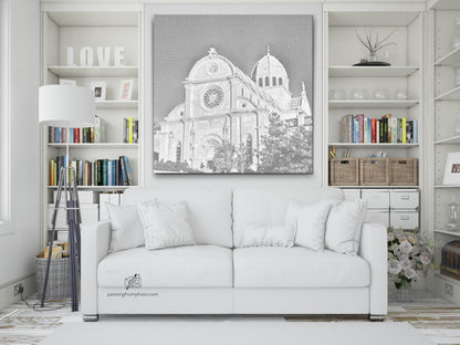 Mal-med-prikker -  Sankt Jakobs Katedral, Šibenik - Kroatien