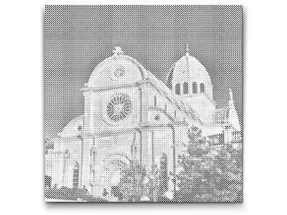 Mal-med-prikker -  Sankt Jakobs Katedral, Šibenik - Kroatien
