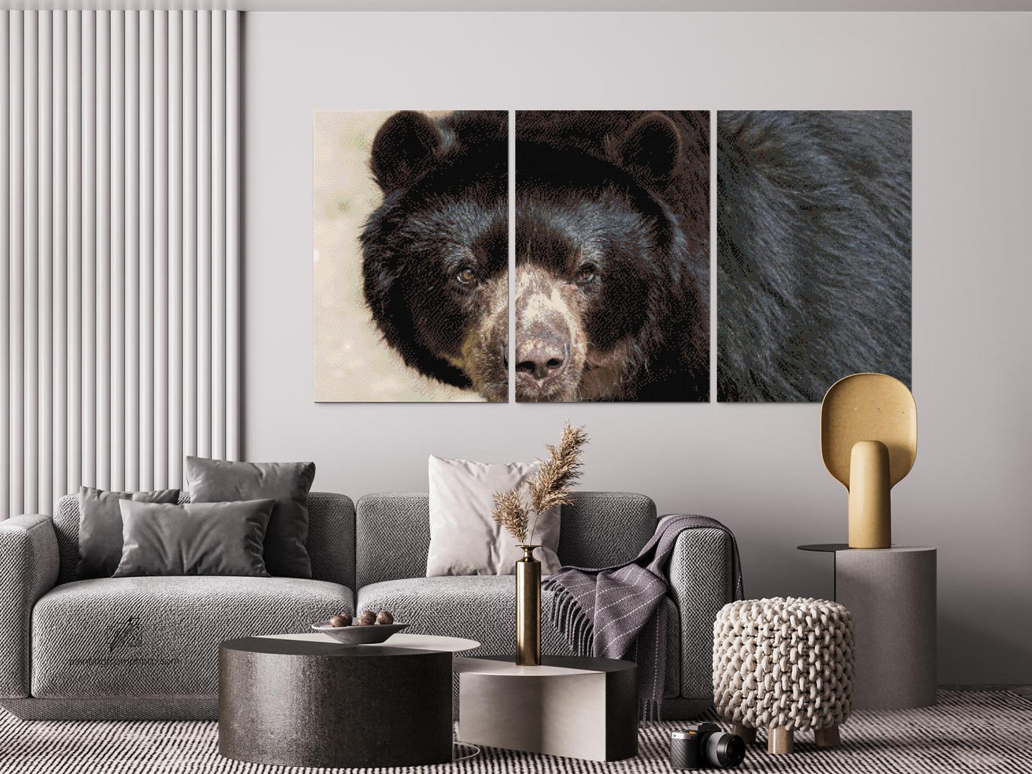 Diamond Painting - Bjørn (sæt af 3 lærreder)