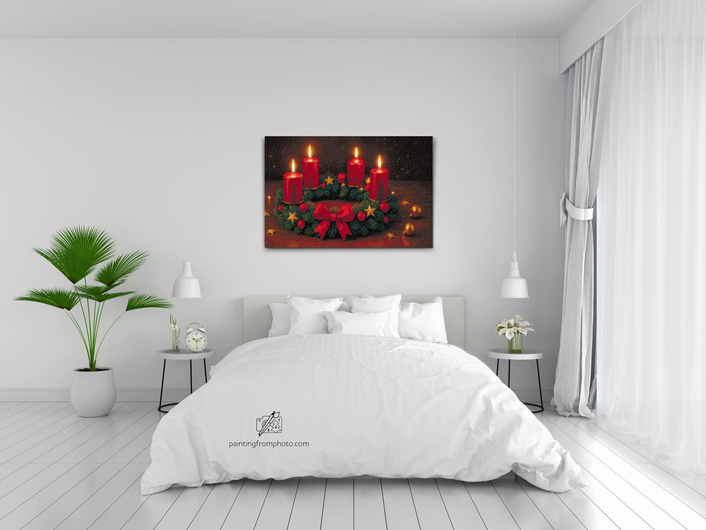 Diamond Painting - Adventskrans til bordet