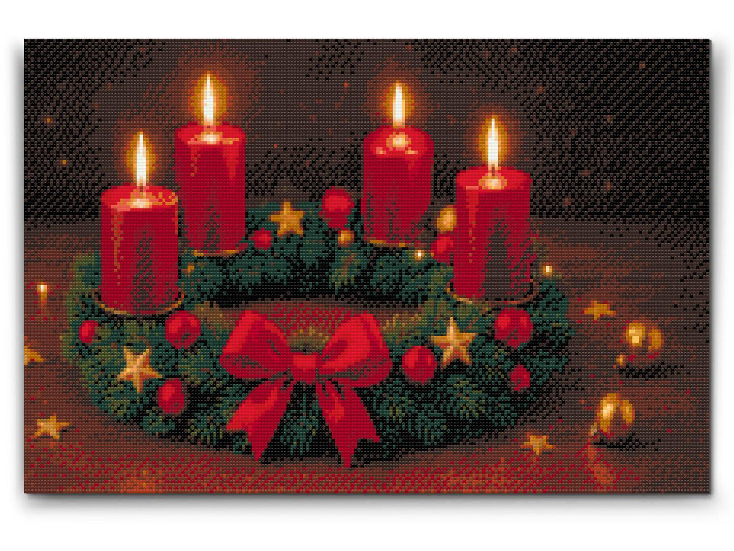 Diamond Painting - Adventskrans til bordet