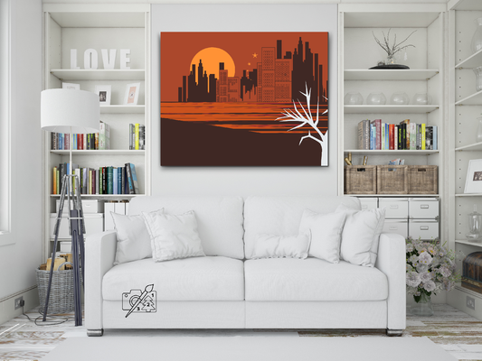 Paint by Numbers - Orange Skyline