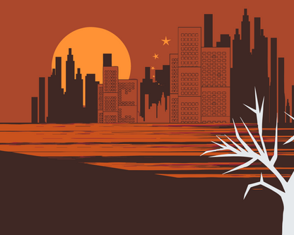 Paint by Numbers - Orange Skyline