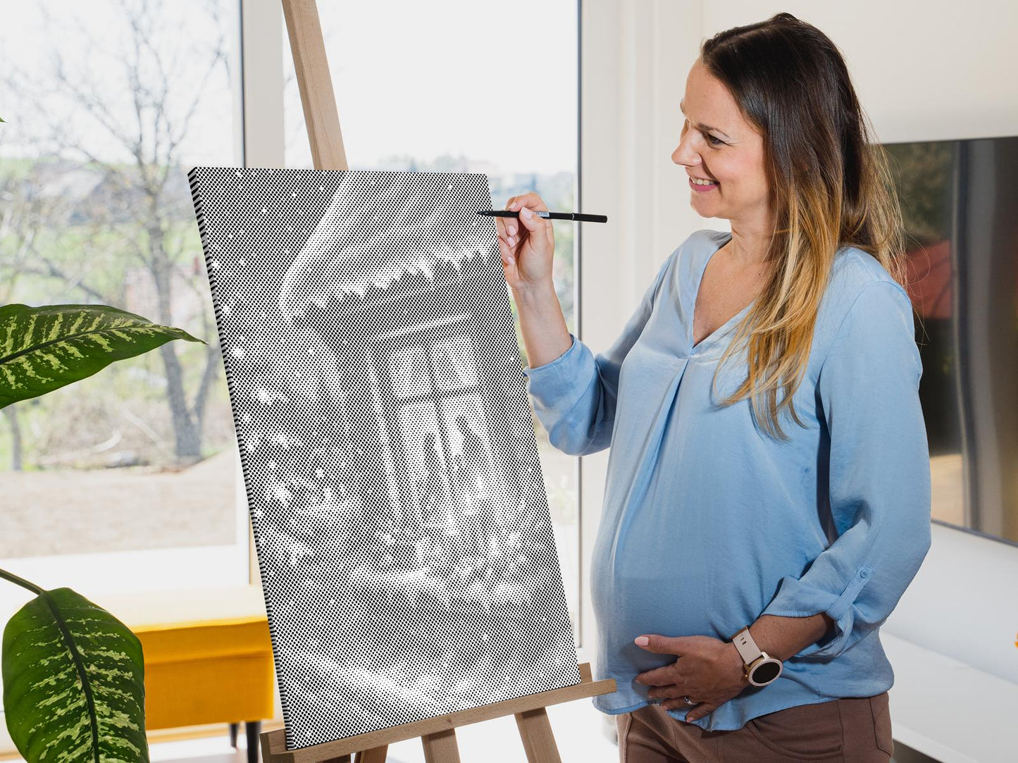 Mal-med-prikker -  Julens magi