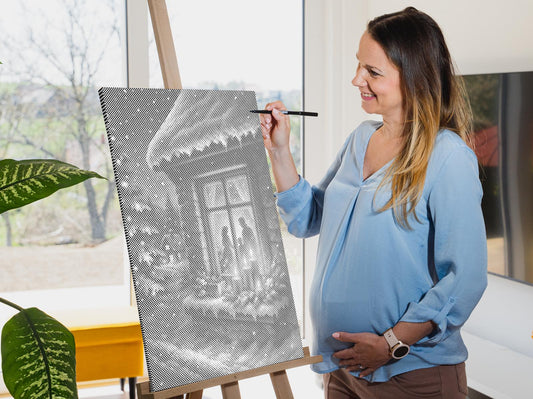 Mal-med-prikker -  Julens magi