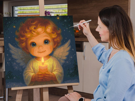Diamond Painting - Sød lille engel