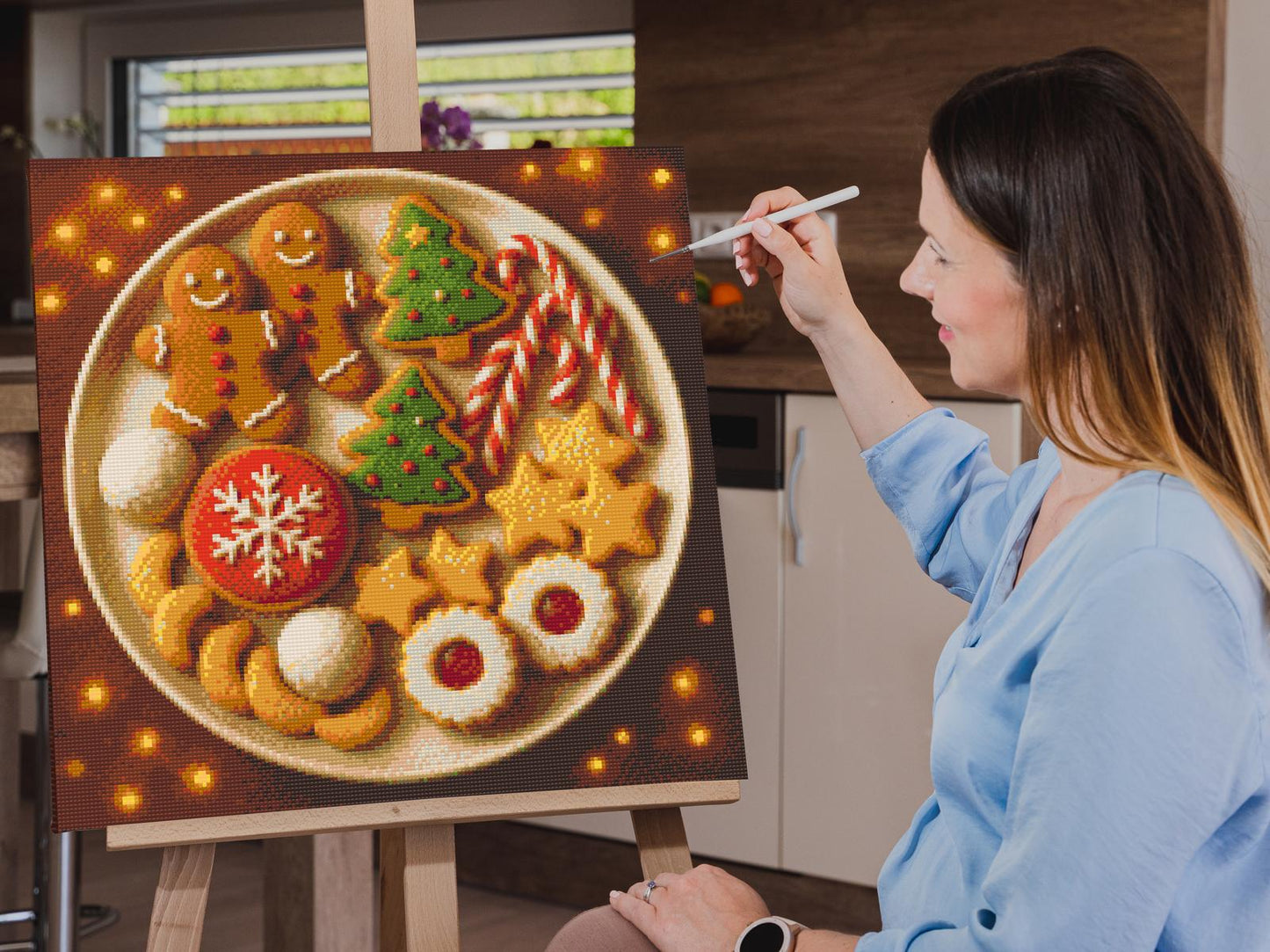 Diamond Painting - En tallerken fuld af småkager