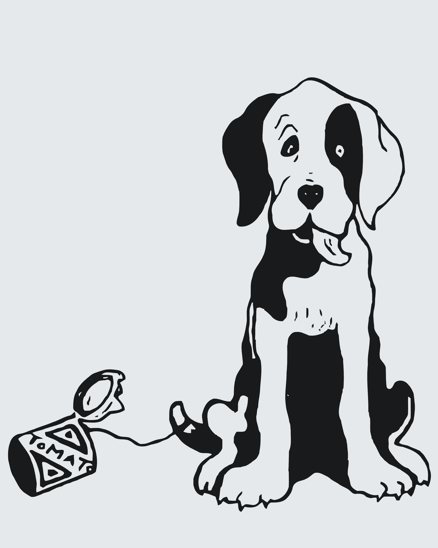 Paint by Numbers - B/W Dog