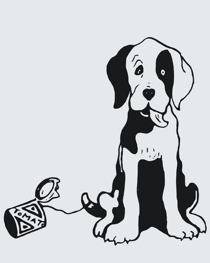 Paint by Numbers - B/W Dog