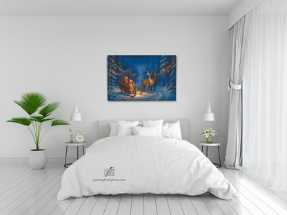 Diamond Painting - Julemandens slæde