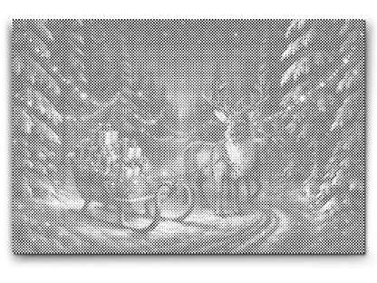 Mal-med-prikker -  Julemandens slæde