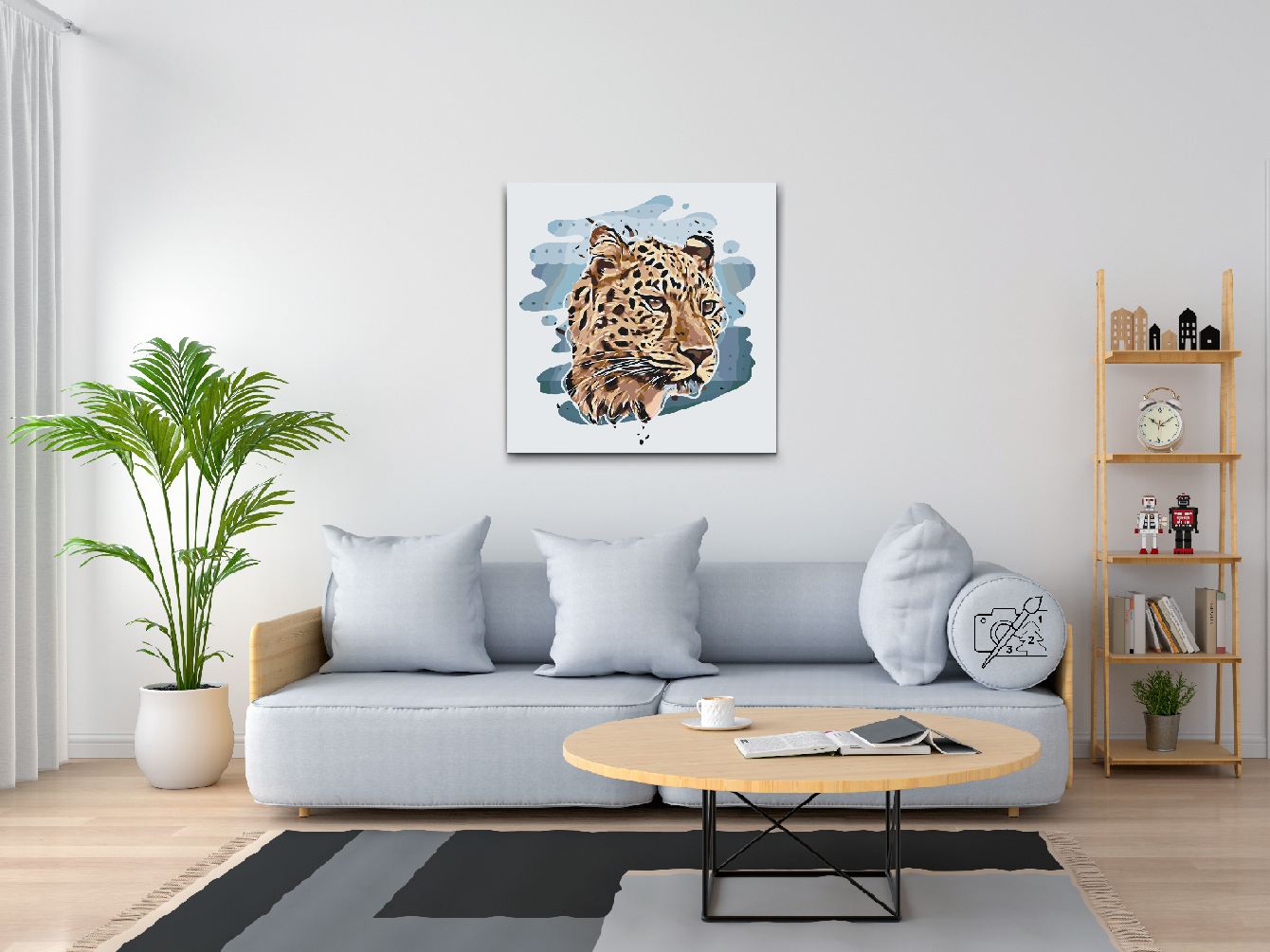 Paint by Numbers - Leopardhoved