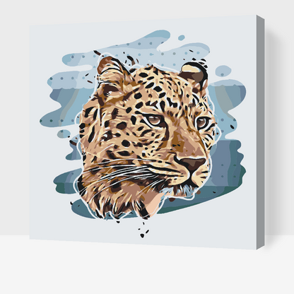 Paint by Numbers - Leopardhoved