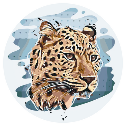 Paint by Numbers - Leopardhoved