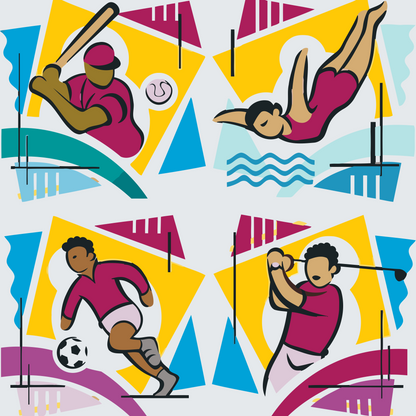 Paint by Numbers - Mix af Sportsgrene 1