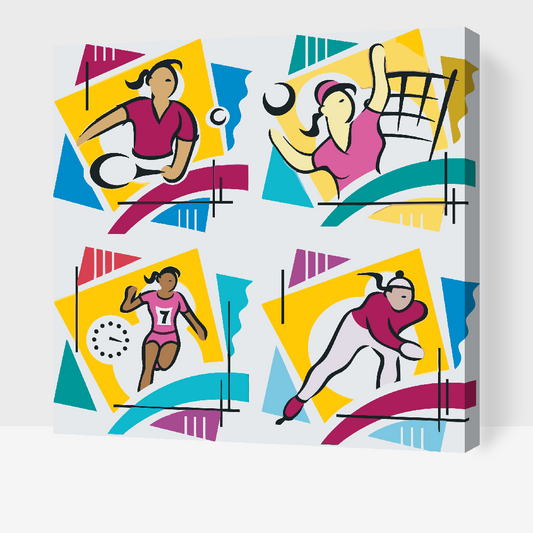 Paint by Numbers - Mix af Sports 2