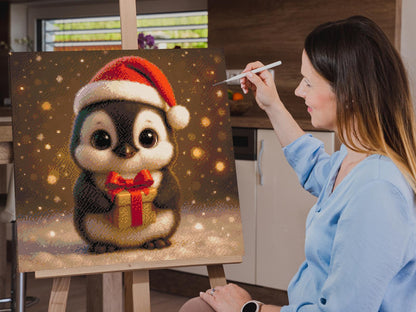 Diamond Painting - Julepingvin