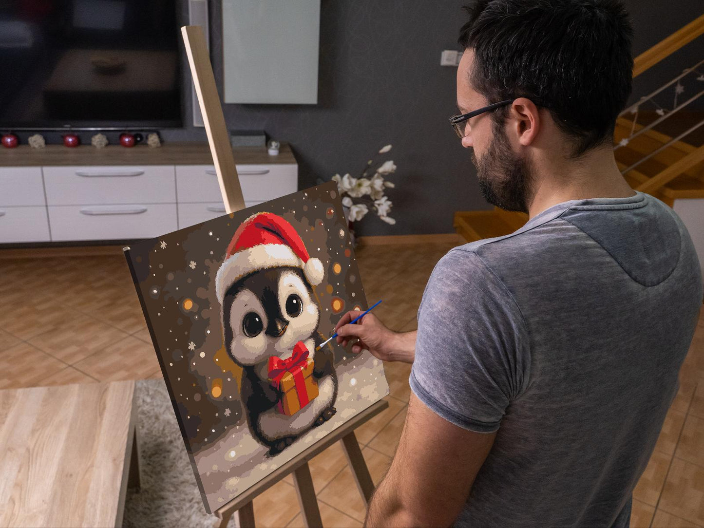Paint by Numbers - Julepingvin