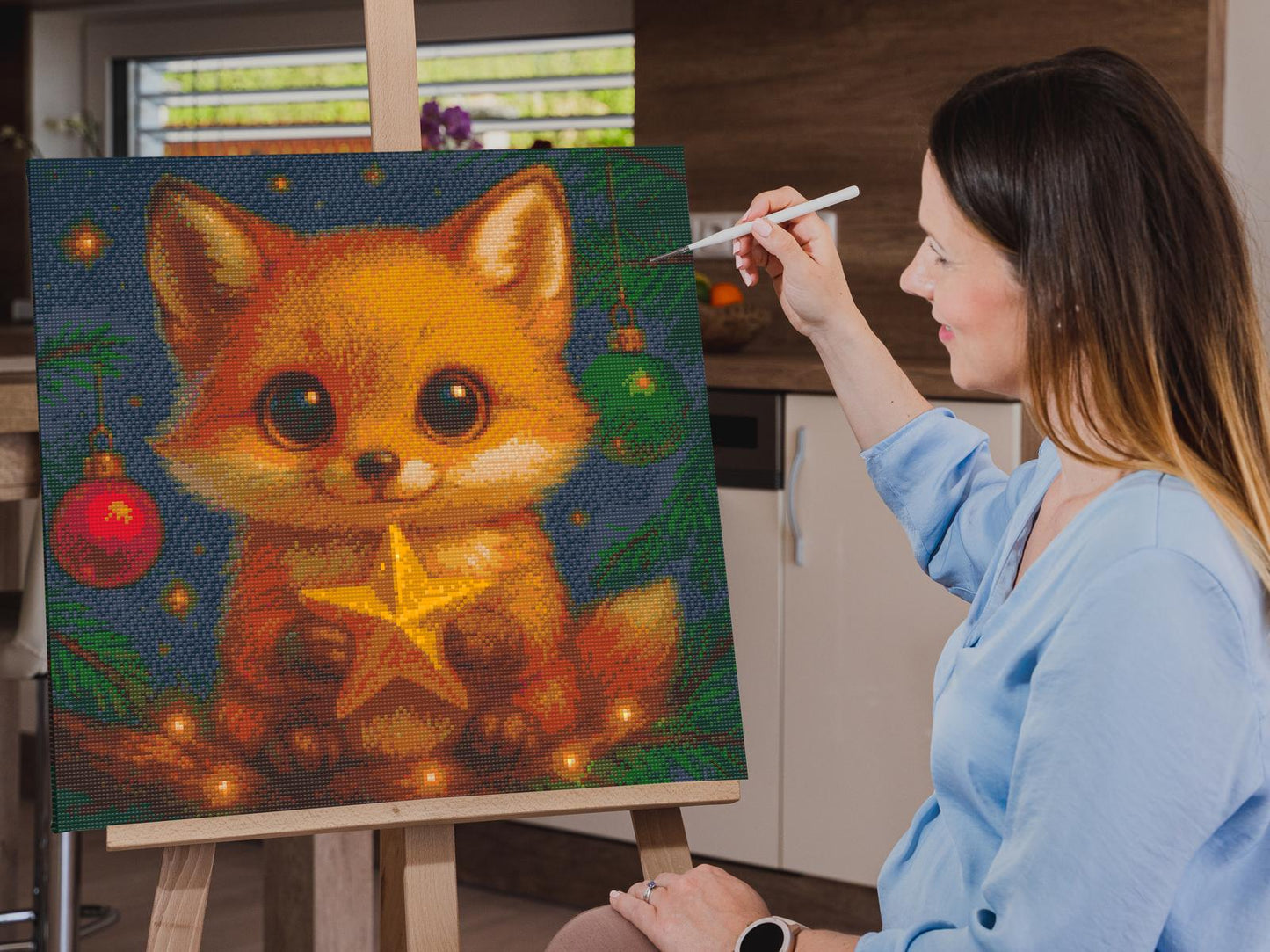 Diamond Painting - Christmas Fox