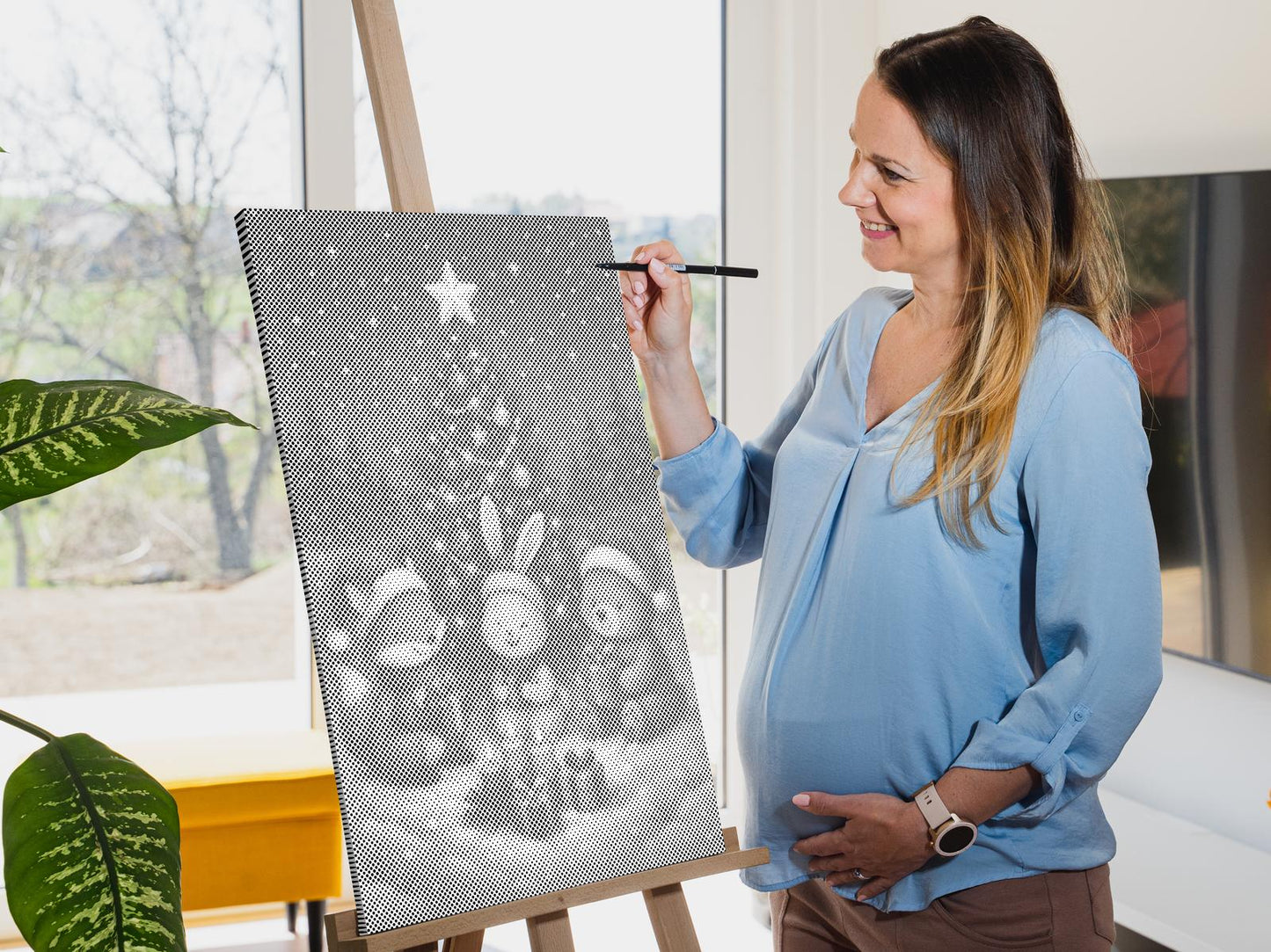 Mal-med-prikker -  Dyr til jul