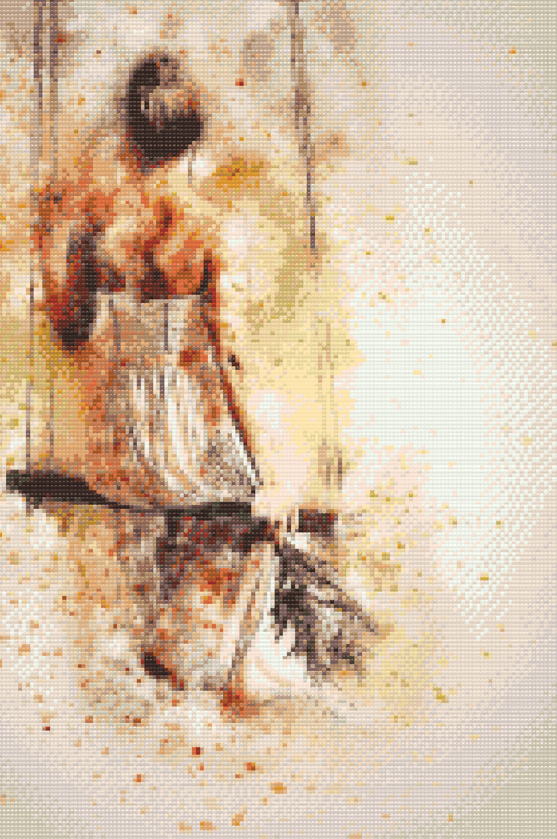 Diamond Painting - Pige på gyngen
