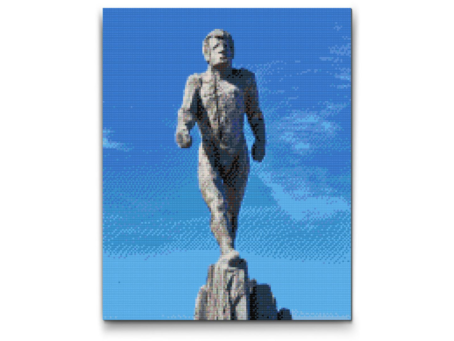 Diamond Painting - Statue af Ismanden, Zugspitze – Tyskland