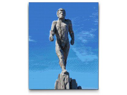 Diamond Painting - Statue af Ismanden, Zugspitze – Tyskland