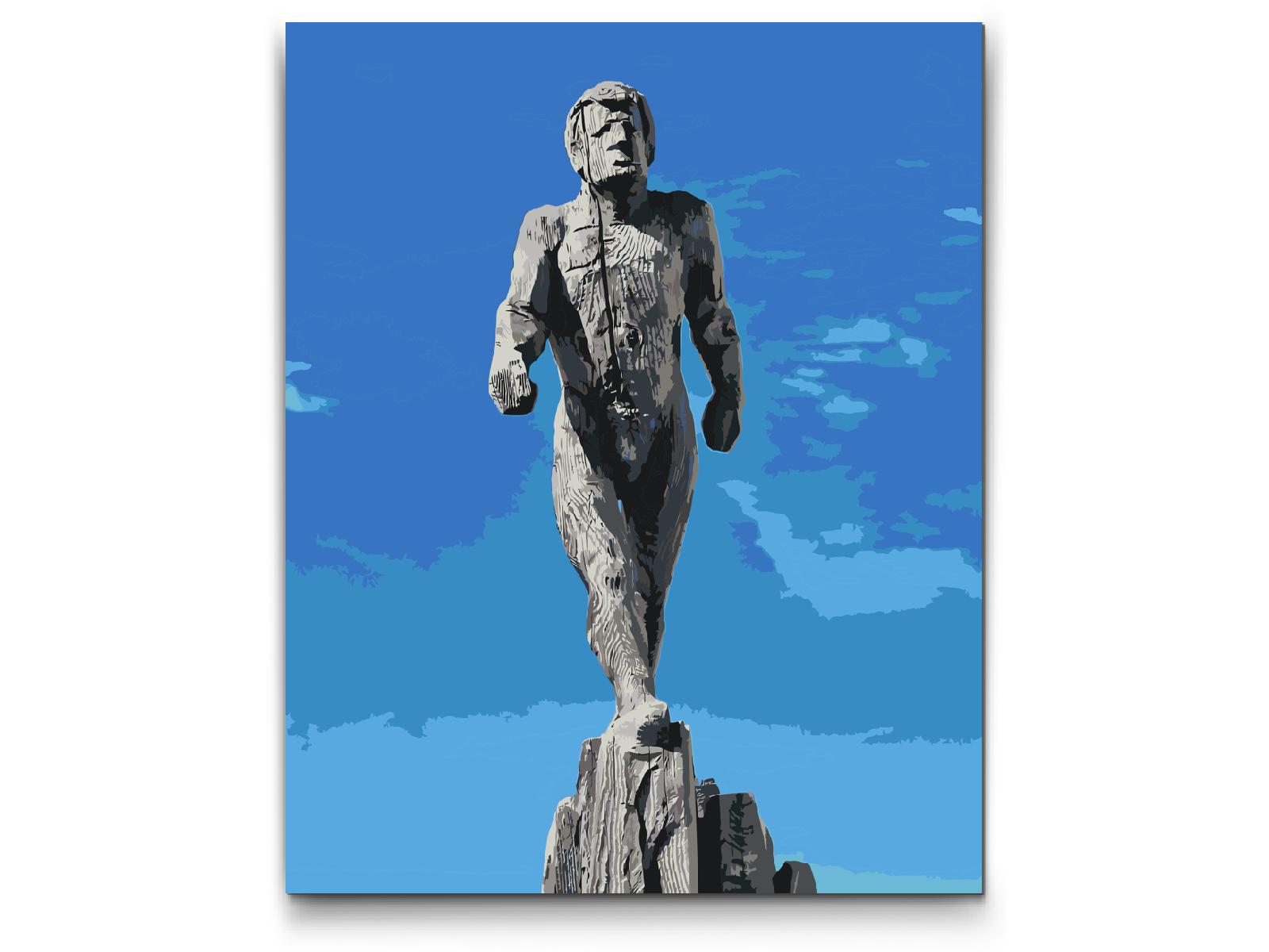 Paint by Numbers - Statue af Ismanden, Zugspitze – Tyskland