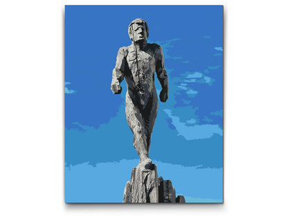 Paint by Numbers - Statue af Ismanden, Zugspitze – Tyskland