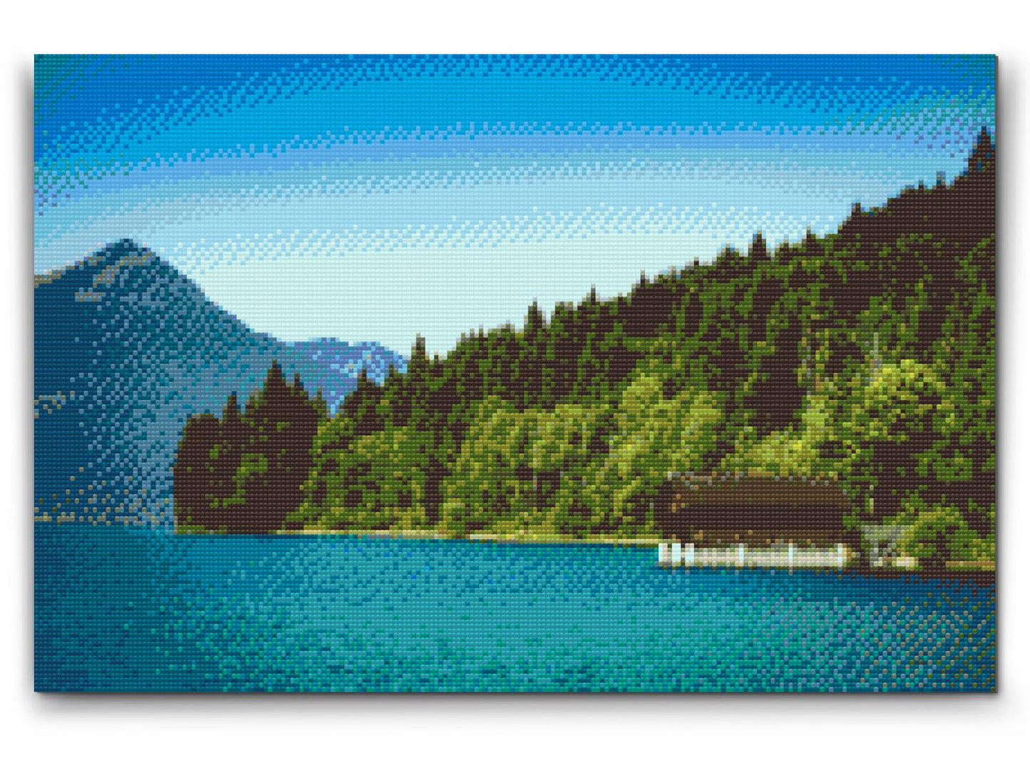 Diamond Painting - Lille Hus ved Walchensee – Tyskland