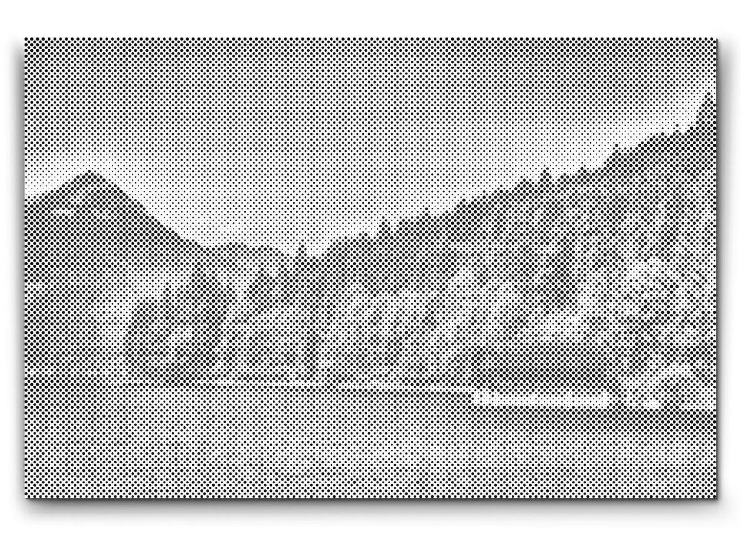 Mal-med-prikker -  Lille Hus ved Walchensee – Tyskland