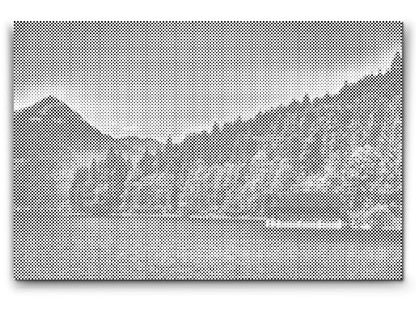 Mal-med-prikker -  Lille Hus ved Walchensee – Tyskland
