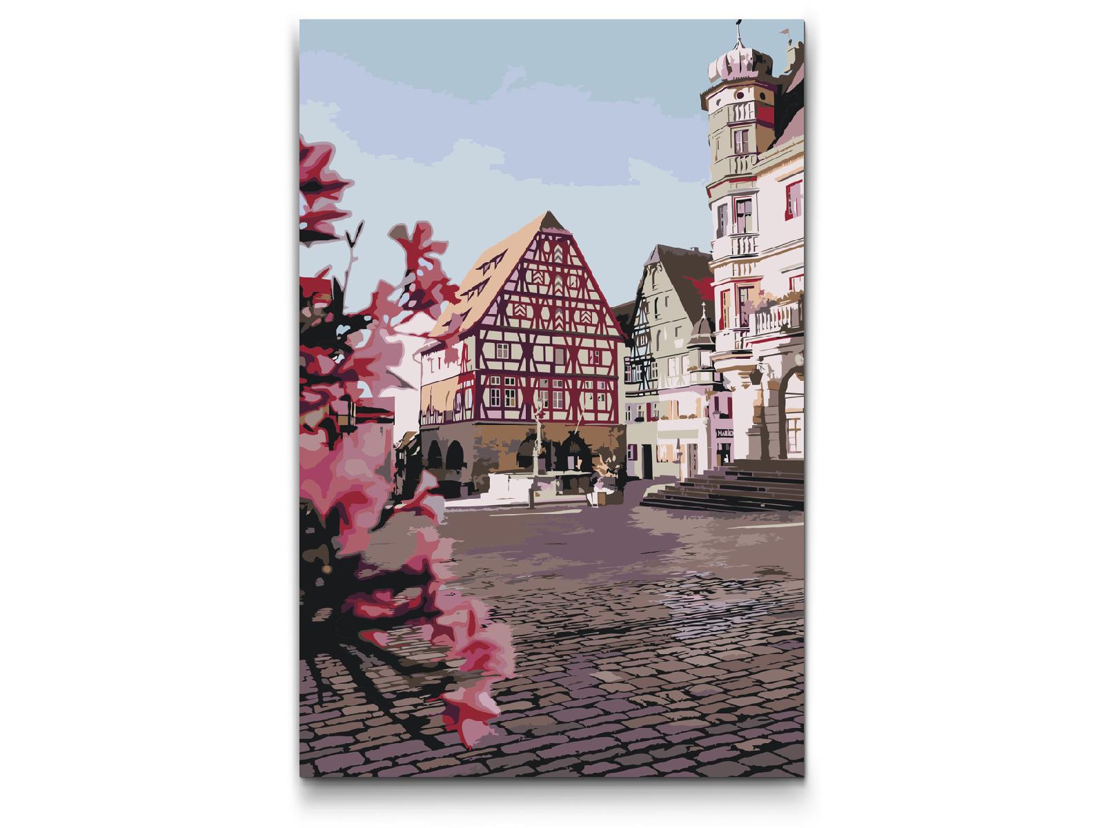 Paint by Numbers - Forår i Rothenburg – Tyskland
