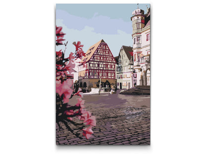 Paint by Numbers - Forår i Rothenburg – Tyskland