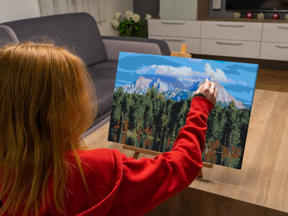 Paint by Numbers - Udsigt i Berchtesgaden – Tyskland