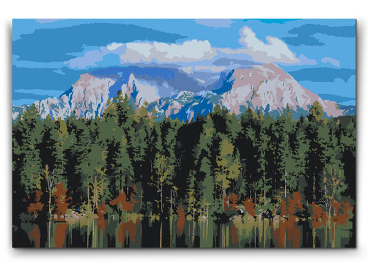 Paint by Numbers - Udsigt i Berchtesgaden – Tyskland