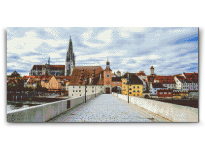 Diamond Painting - Udsigt over Regensburg – Tyskland