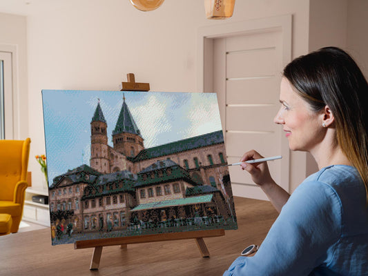 Diamond Painting - Katedralen, Mainz – Tyskland