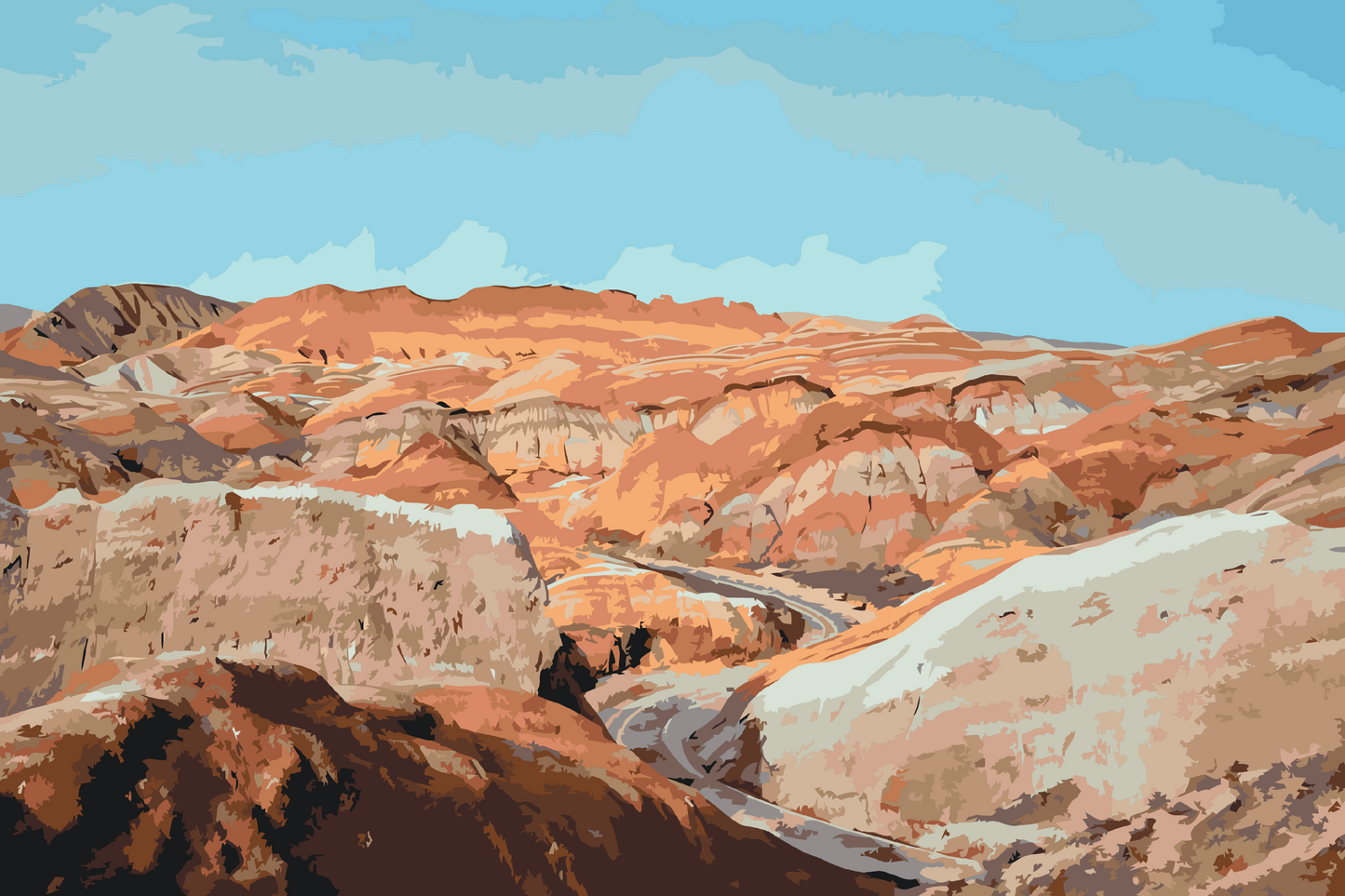 Paint by Numbers - Danxia, Kina