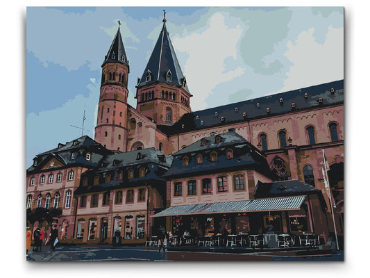 Paint by Numbers - Katedralen, Mainz – Tyskland