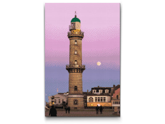 Diamond Painting - Warnemünde Fyr – Tyskland