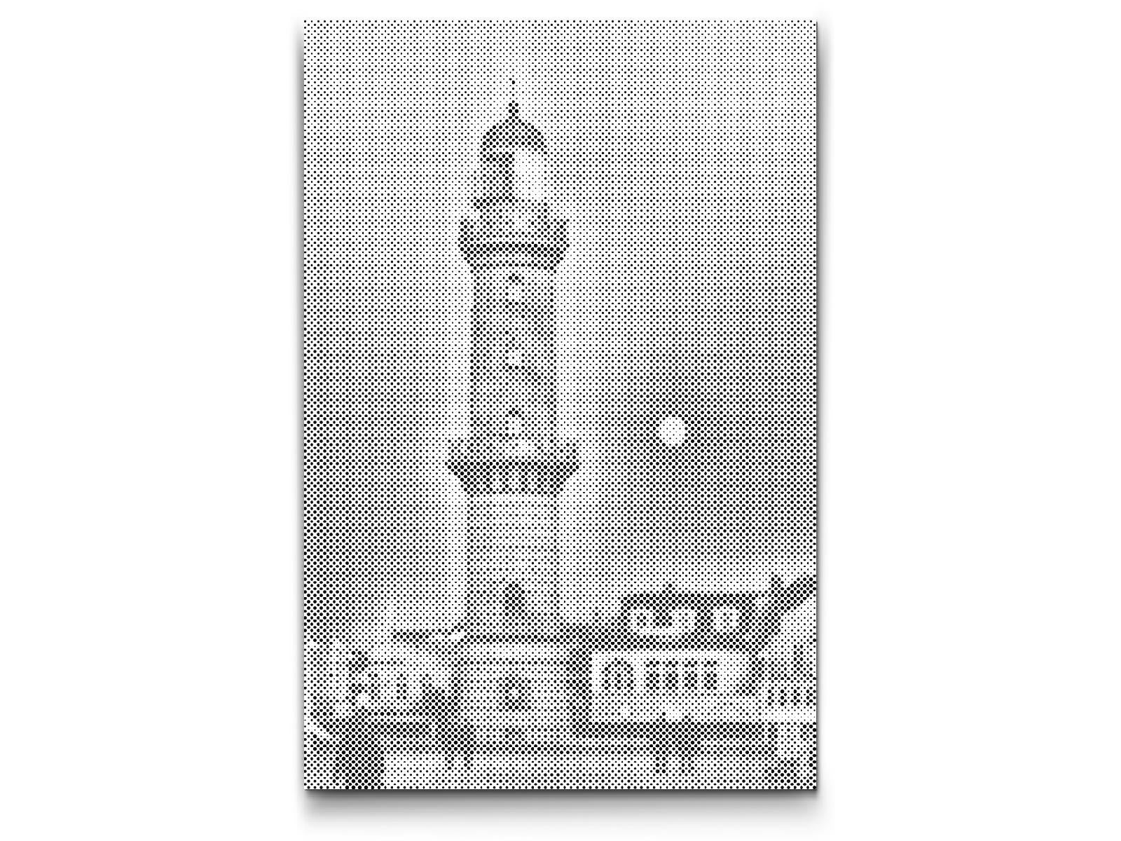 Mal-med-prikker -  Warnemünde Fyr – Tyskland