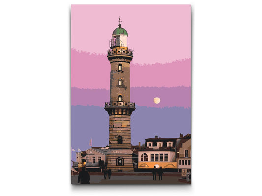 Paint by Numbers - Warnemünde Fyr – Tyskland